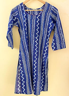 Indigo Printed Kurta
