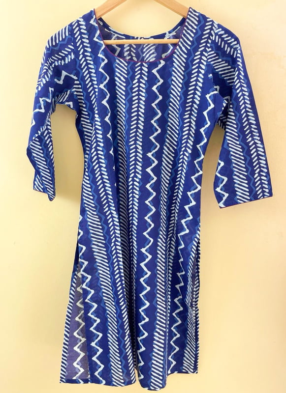 Indigo Printed Kurta