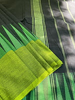 Black and Green Chettinad Cotton Saree Black and Green Chettinad Cotton Saree