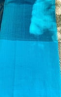 Black and Blue Big Border Mangalgiri Saree