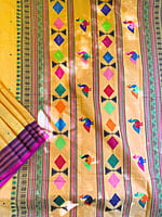 Mango Yellow Handloom Cotton Saree Mango Yellow Handloom Cotton Saree