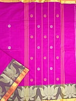 Magenta Chettinad Cotton Saree