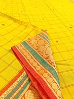 Lentil Yellow Cotton Saree