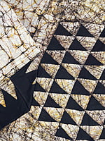 Brown and Black Batik Mul Saree Brown and Black Batik Mul Saree