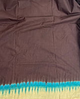 Blue and Brown Tie and Dye Saree Blue and Brown Tie and Dye Saree