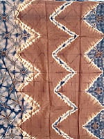 Brown and Black Batik Saree
