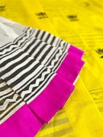 Bright Yellow Patli Pallu Cotton Saree