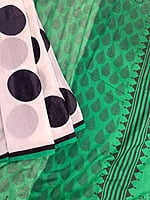 A Green Patli Pallu Saree