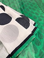 A Green Patli Pallu Saree