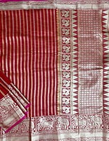 Red Banarasi Jacquard Saree