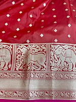 Red Banarasi Jacquard Saree