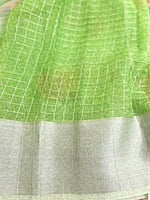 Green Organza Saree