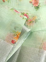 Green Organza Saree
