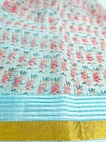 Blue Organza Saree