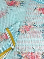Blue Organza Saree