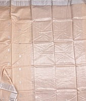 Peach Beige Chanderi Silk Cotton Saree