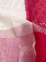 White Kora Cotton Saree