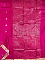 Pink Chanderi Silk Cotton Saree Pink Chanderi Silk Cotton Saree