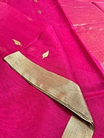 Pink Chanderi Silk Cotton Saree