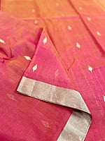 Red Double Shaded Chander Silk Cotton Saree