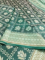Double Shaded Green Art Silk Saree