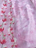 Light Blue Art Crepe Saree