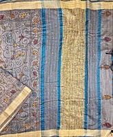 Linen with Kantha Embroidery
