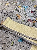 Linen with Kantha Embroidery