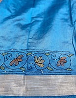 Linen with Kantha Embroidery