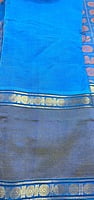 Blue Aiyram Butta Saree