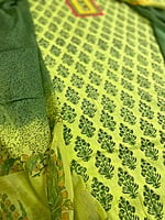 A Pretty Green Printed Salwar Suit