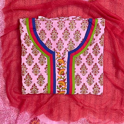 A Printed Salwar Suit with Yoke