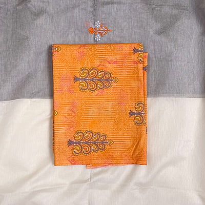 Peachish Orange Salwar Suit Set