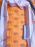 Peachish Orange Salwar Suit Set