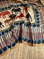 Elephant Print Chanderi Dupatta