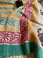 Tussar Geecha Hand Block Printed Dupatta