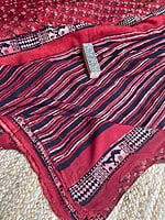 Red Modal Voile Saree with Ajrakh Prints Red Modal Voile Saree with Ajrakh Prints