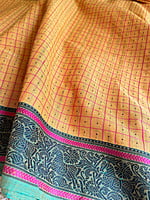 Lakshadeepam Yellow Handloom Cotton Saree Lakshadeepam Yellow Handloom Cotton Saree
