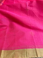 Pink Handloom Cotton Saree