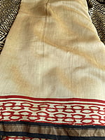 Black and Beige Chanderi Saree Black and Beige Chanderi Saree