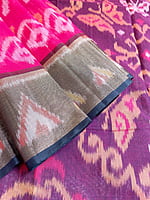 Bright Pink Cotton Viscose Saree Bright Pink Cotton Viscose Saree
