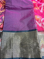 Bright Pink Cotton Viscose Saree Bright Pink Cotton Viscose Saree