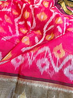 Bright Pink Cotton Viscose Saree Bright Pink Cotton Viscose Saree