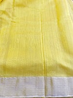 Yellow Chanderi Silk Cotton Saree