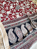 Red Kalamkari Dupatta
