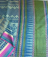 Green Printed Kota Saree