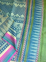 Green Printed Kota Saree