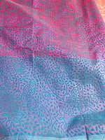 Pink Hand Block Printed Silk Cotton Saree Pink Hand Block Printed Silk Cotton Saree