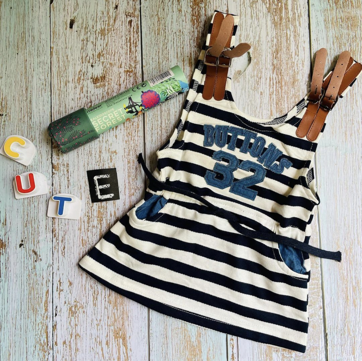 Cute Cotton Striped Dress