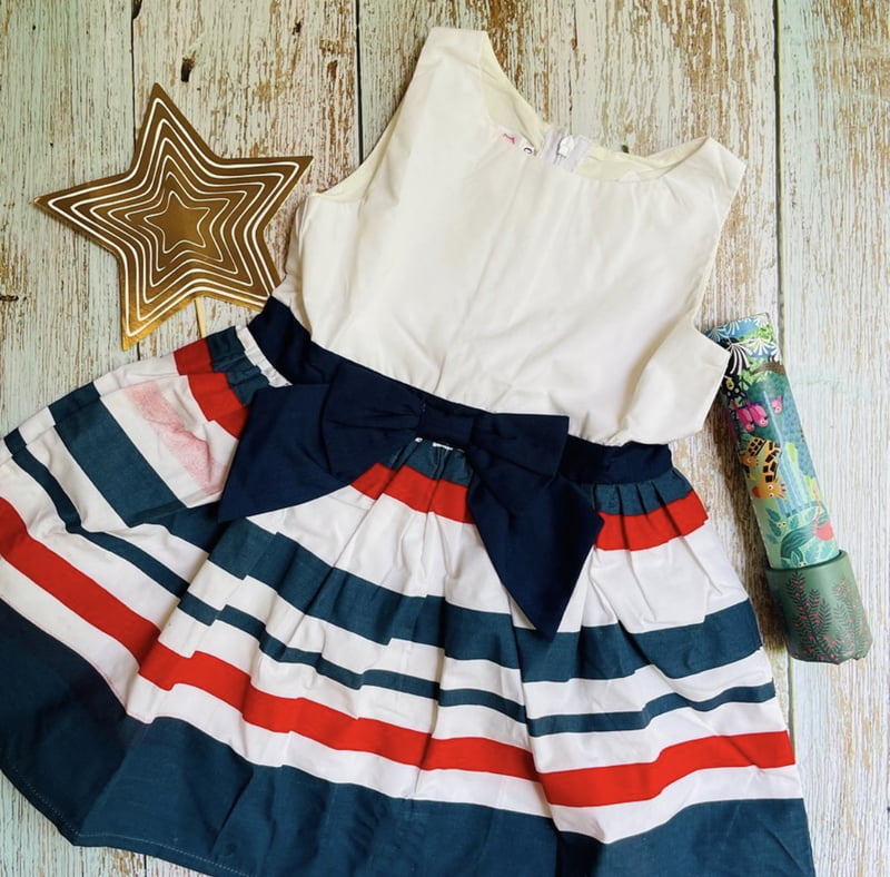 White with Colourful Stripes White with Colourful Stripes